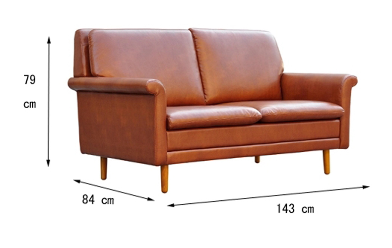 European Style Home Design Furniture Leather Wooden Sofa