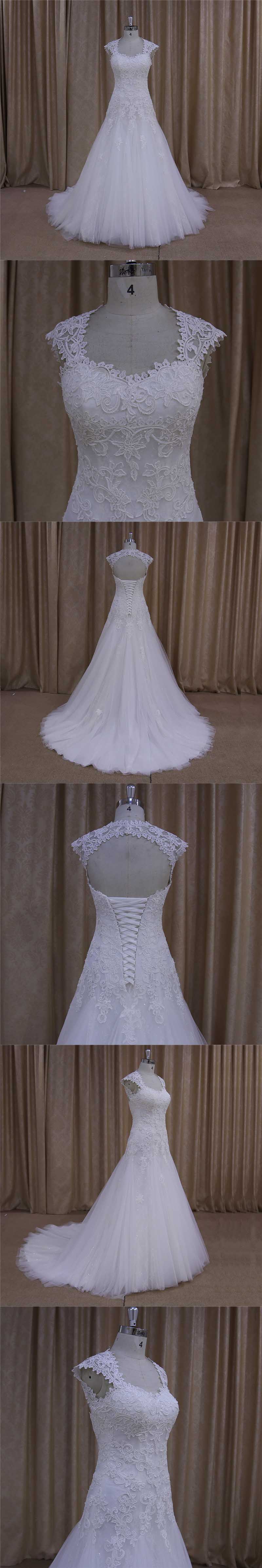 Customized Slim A-Line Bridal Gowns