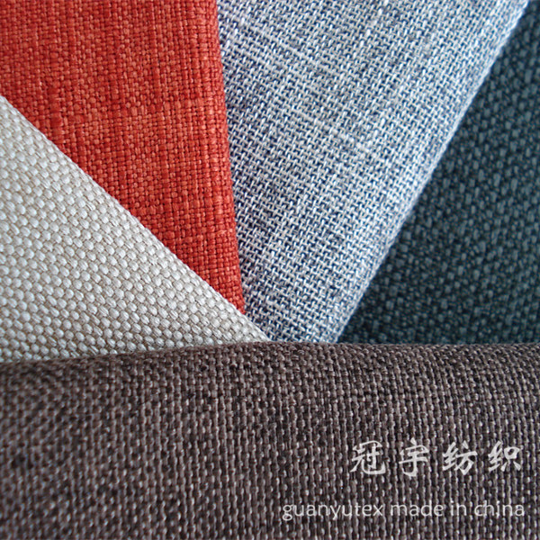 Synthetic Linen Fabric Bonded with Different Kinds of Backing for Decoration