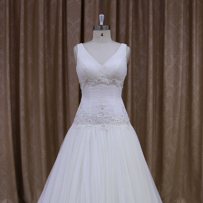 New Arrival Sleeveless Vintage Style Wedding Dresses