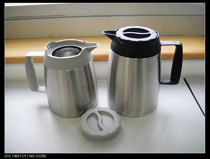 Double Wall Vacuum Coffee Pot Europe Style Svp-2000c-D