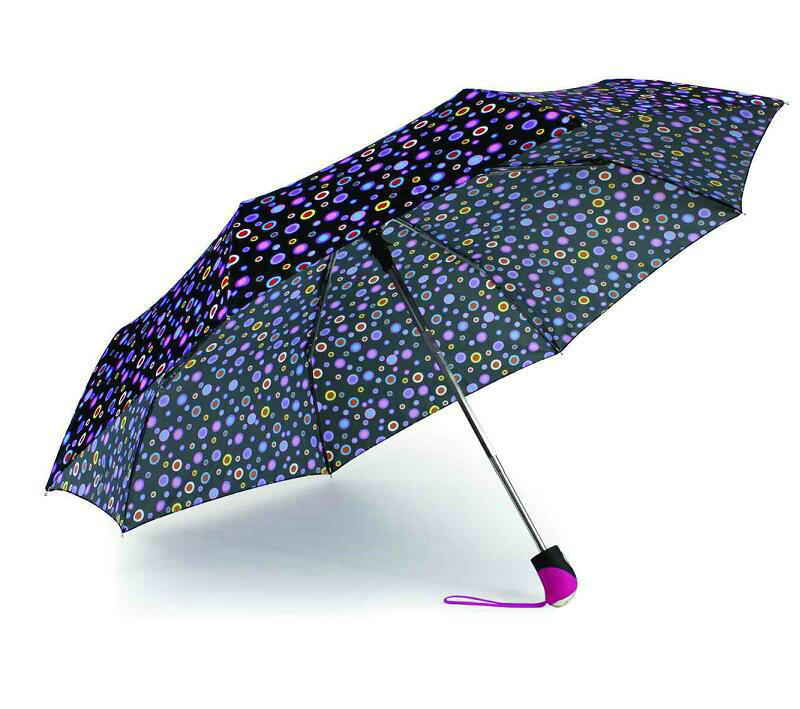 Colorful DOT Print 3 Fold Open&Close Umbrellas (YS-3FD22083969R)