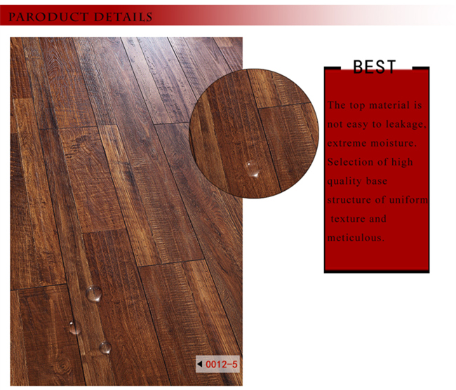 Vinyl Plank Hand Scraped Maple Parquet White Oak Laminated Wood Flooring