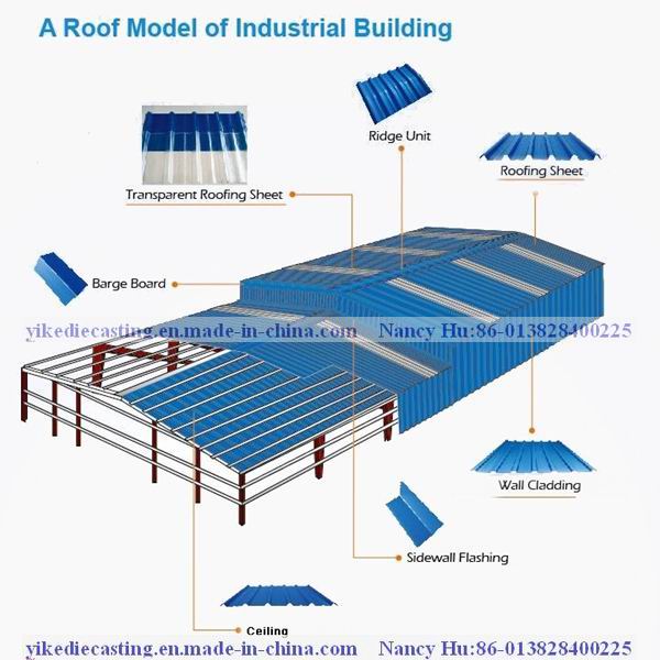 Heat Insulation 3 Layers UPVC Roofing Tile for Carport