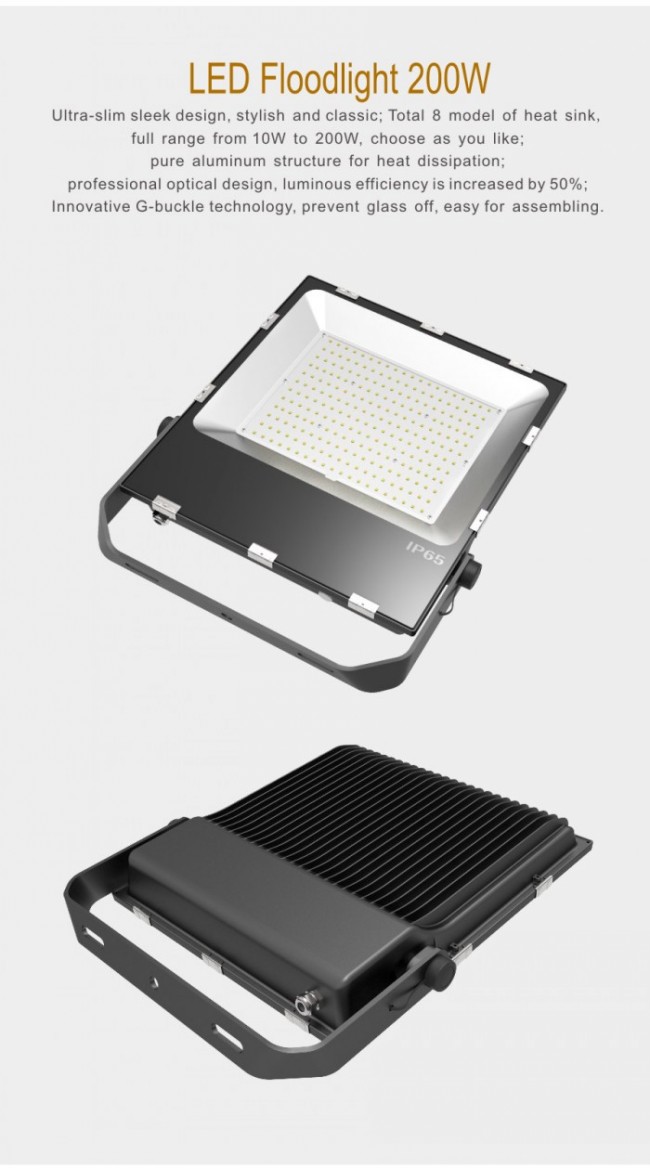 5-Year Warranty 200W LED Floodlight High Power LED IP65 20000lm