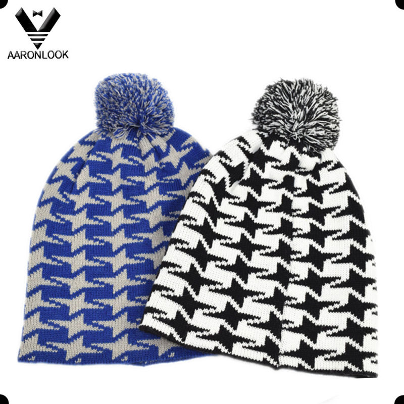 2016 Latest Taxi Jacquard Custom Design Beanie Hat