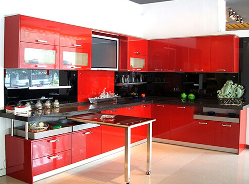 Frosted Glass Kitchen Cabinet Doors (customized)