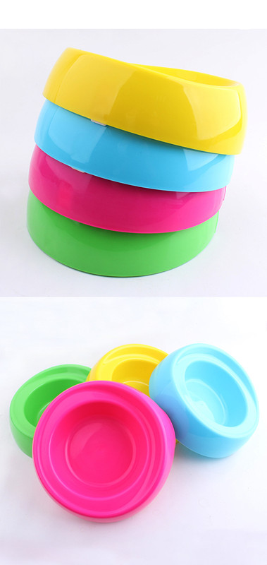 Plastic Fashion Single Pet Bowl (HN-PB865)