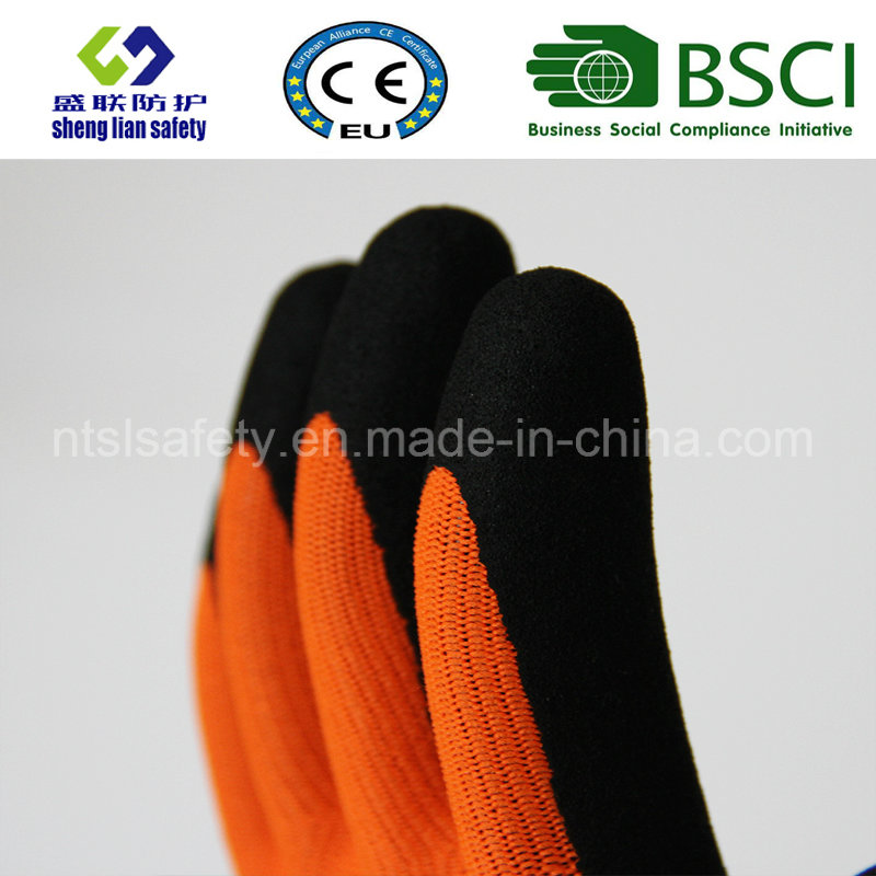 Nitrile Coating, Sandy Finish Safety Work Gloves (SL-NS108)