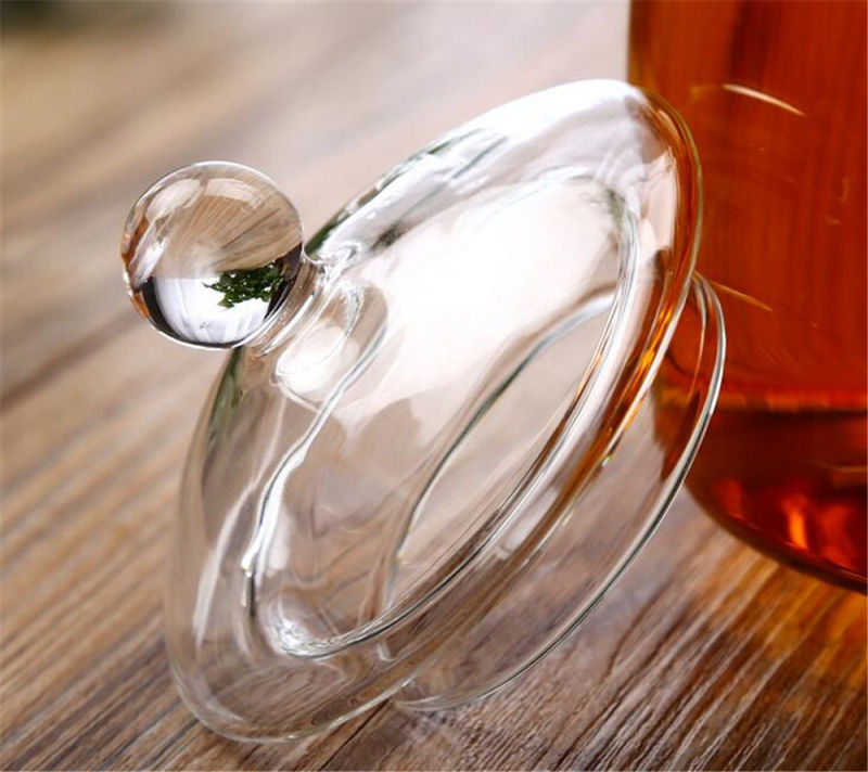 Heat-Resisting Glass Tea Pot Hand Blown