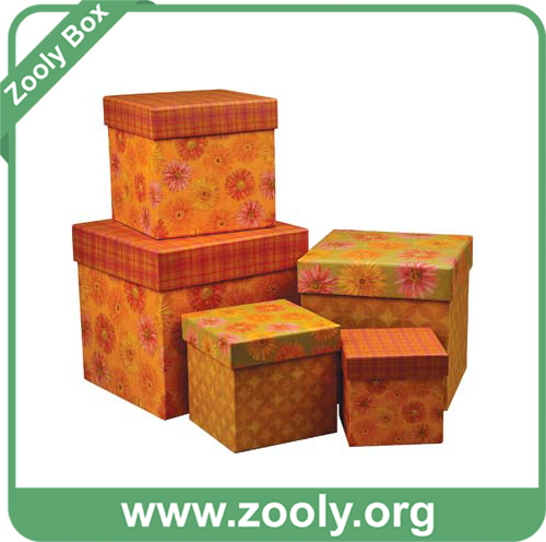 Brown Color Plain Nested Cardboard Paper Gift Box (ZC006)