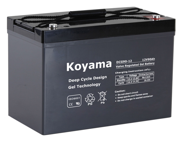 12V 90ah Deep Cycle Gel Battery for Recreational Vehicle / RV