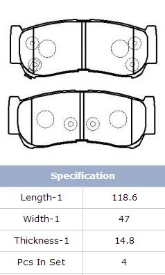 OEM Quality, High Performance Brake Pads (D20005)