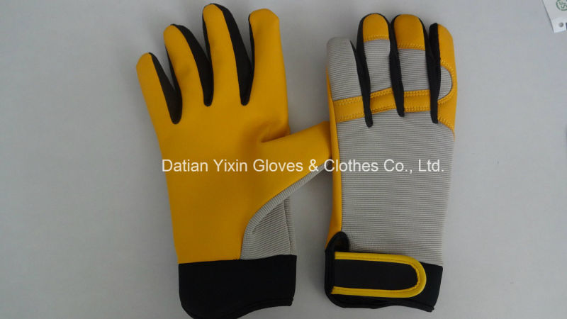 Mechanic Glove-Protective Glove-Leather Glove-Gloves-Working Leather Glove-Work Glove