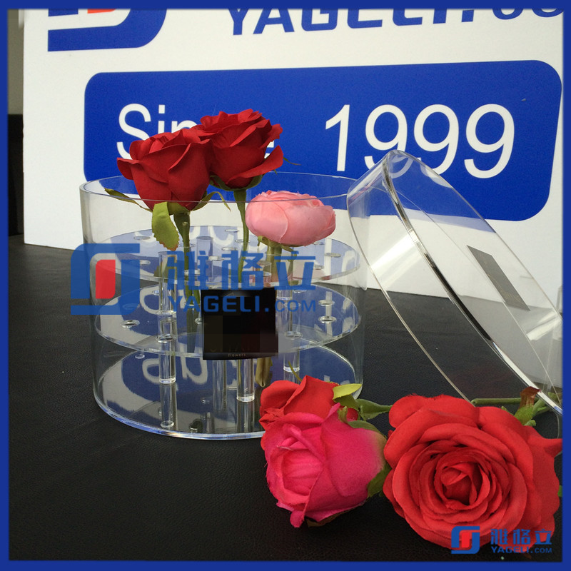 Clear Acrylic Flower Holder Stand