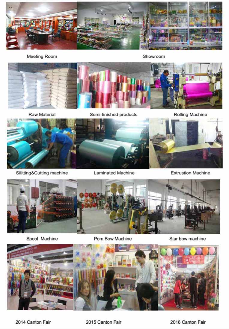 China Manufacturer 51cm*1000m/Roll Jumbo PP Ribbon Roll