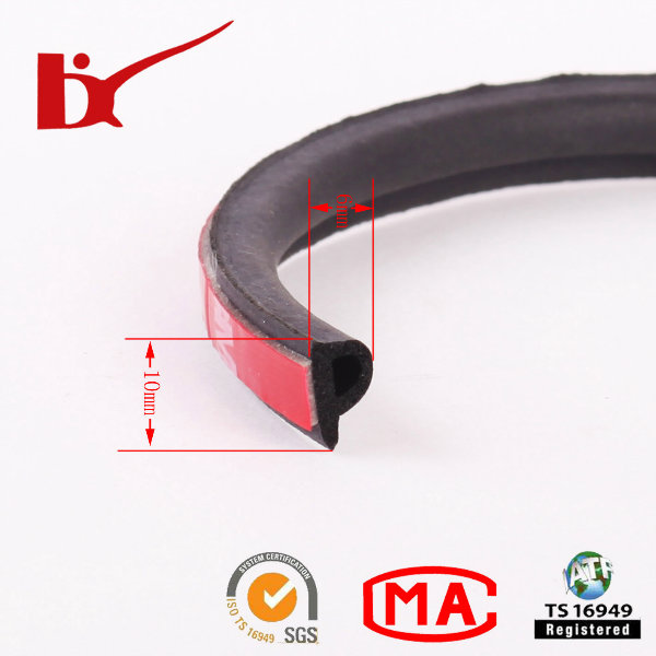 3m Car Door Edge Soundprood Adhesive EPDM Rubber Foam Seal Strip