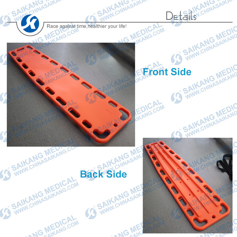 Hospital Spine Board Dimensions With Head Control (CE/FDA/ISO)