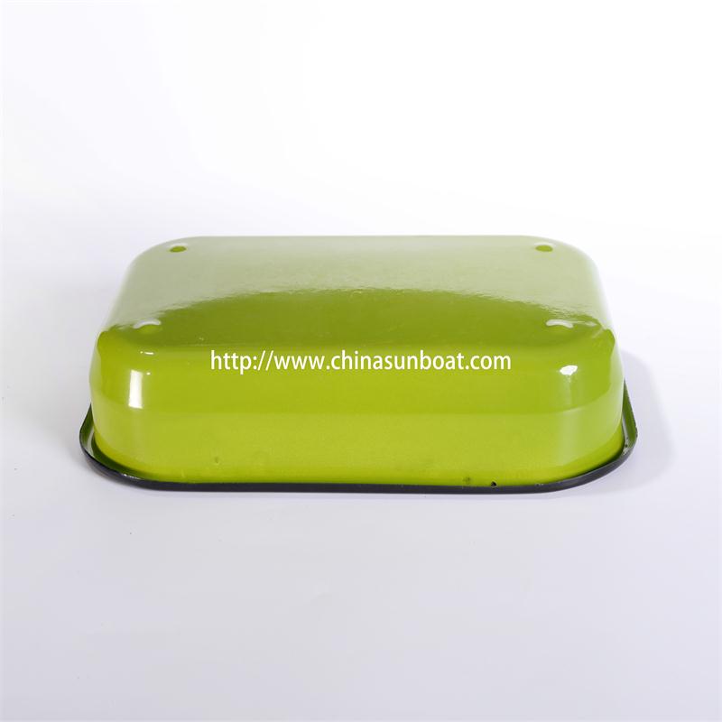 Sunboat Enamel Rectangular Pie Dish Kitchenware