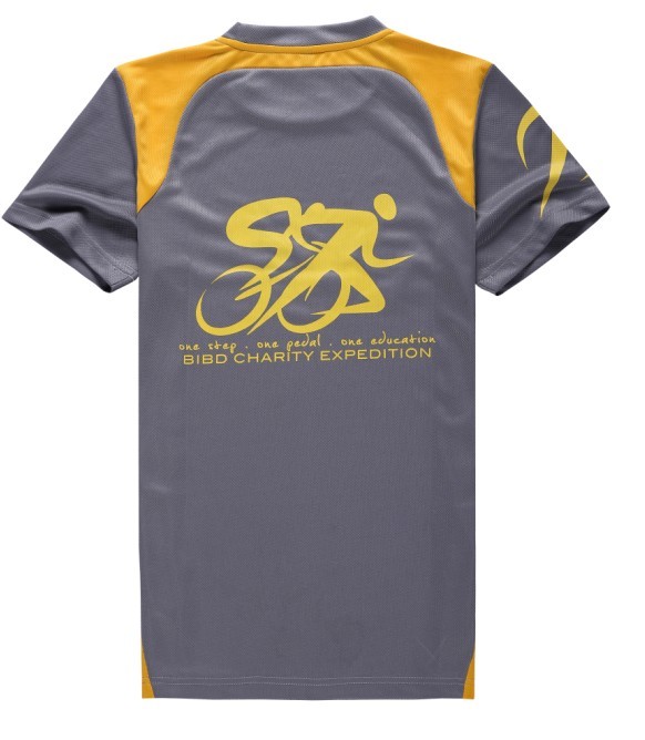 Color Combination 100% Polyester Moisture Wicking Sports T Shirt