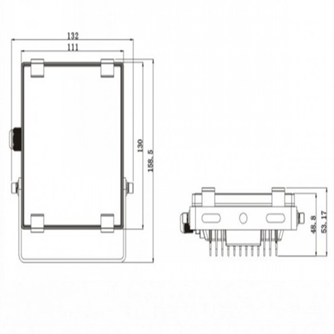 10W LED Floodlight for Outdoor/Square/Garden Lighting with 5 Years Warranty