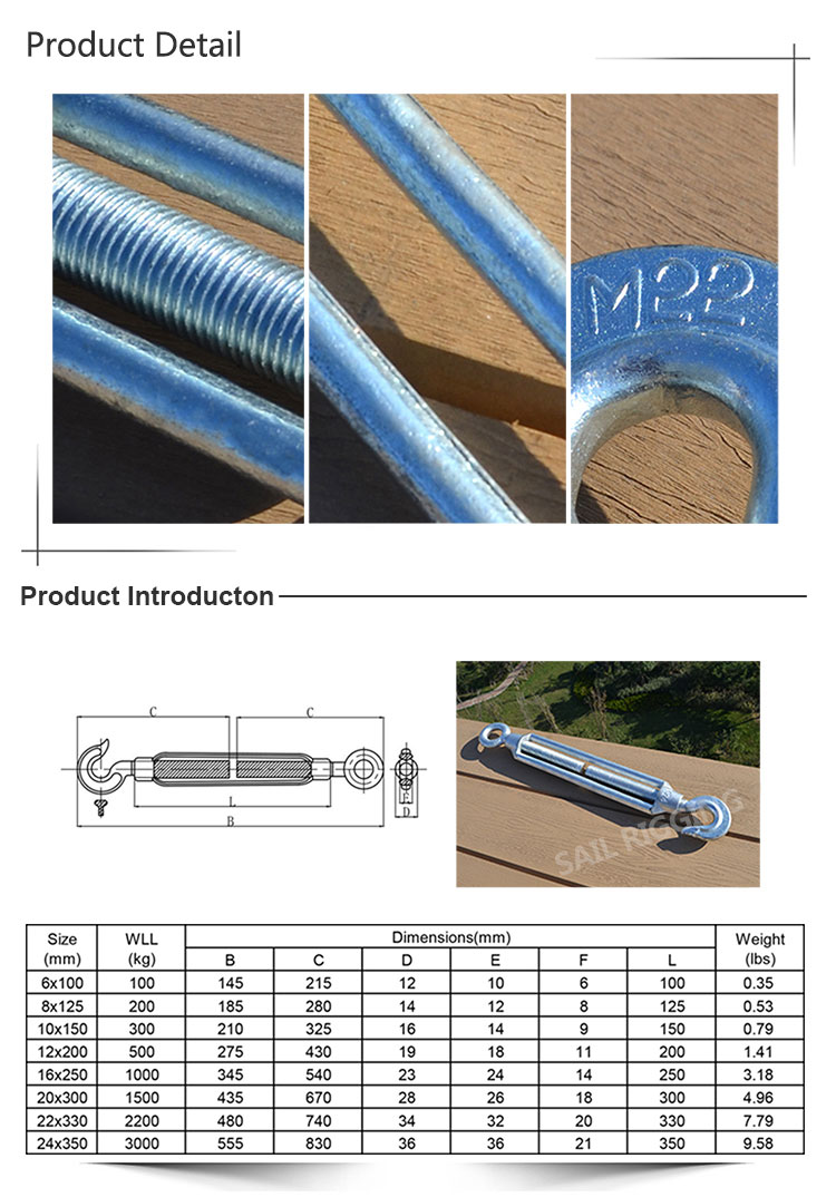 Galvanized Malleable Iron Turnbuckle