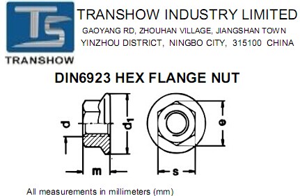 18-8 Stainless Steel Hex Flange Nut