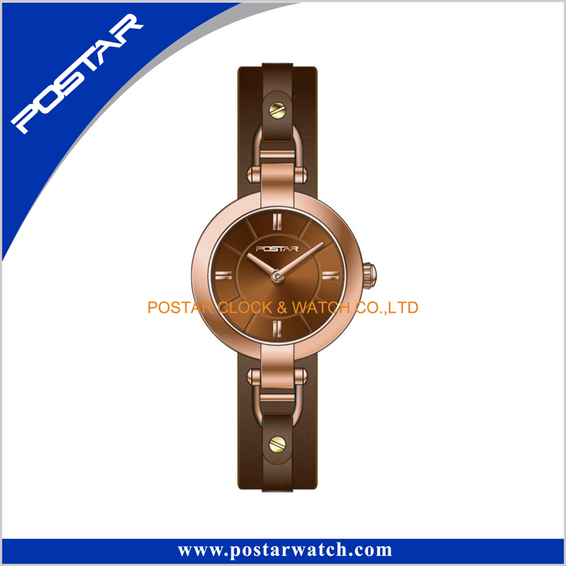 Genuine Leather Band Elegant Ladies Watch Import China Goods