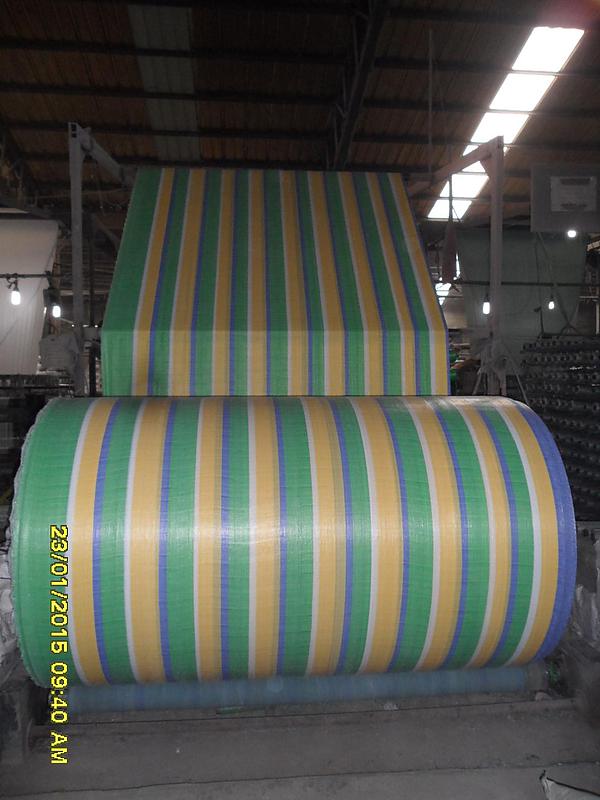 PP/PE Fabric Roll with Colorful Strip