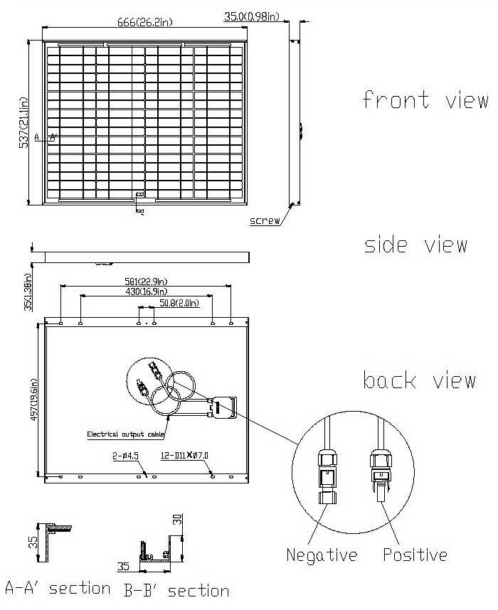 40W Poly Solar Panel