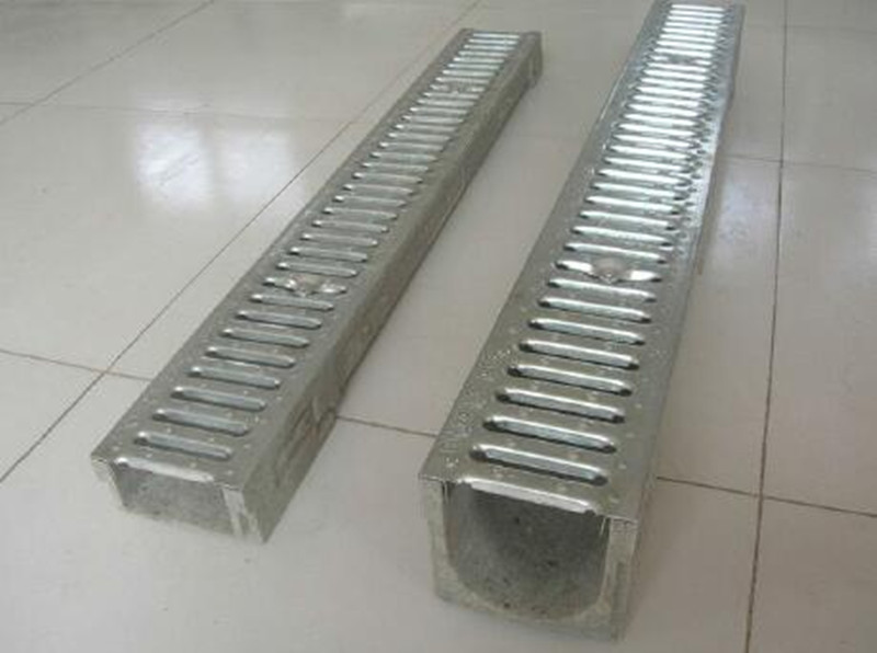 Rain Water U-Shape Stamping Polymer Concrete Drainage Channel