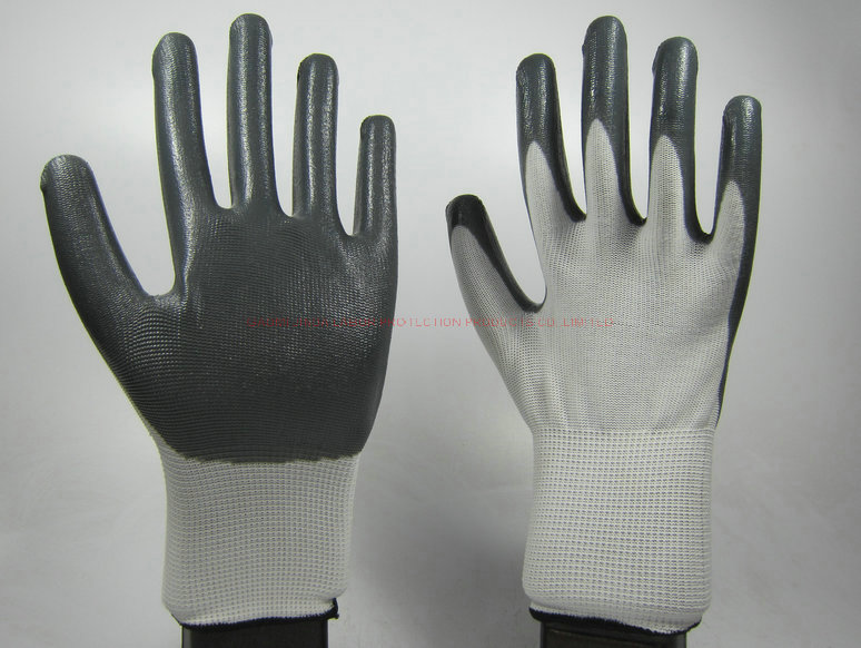 Nitrile Coated Labor Protective Industrial Working Gloves (NS001)