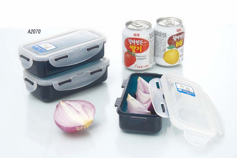 Square PP Plastic Food Container with Locks