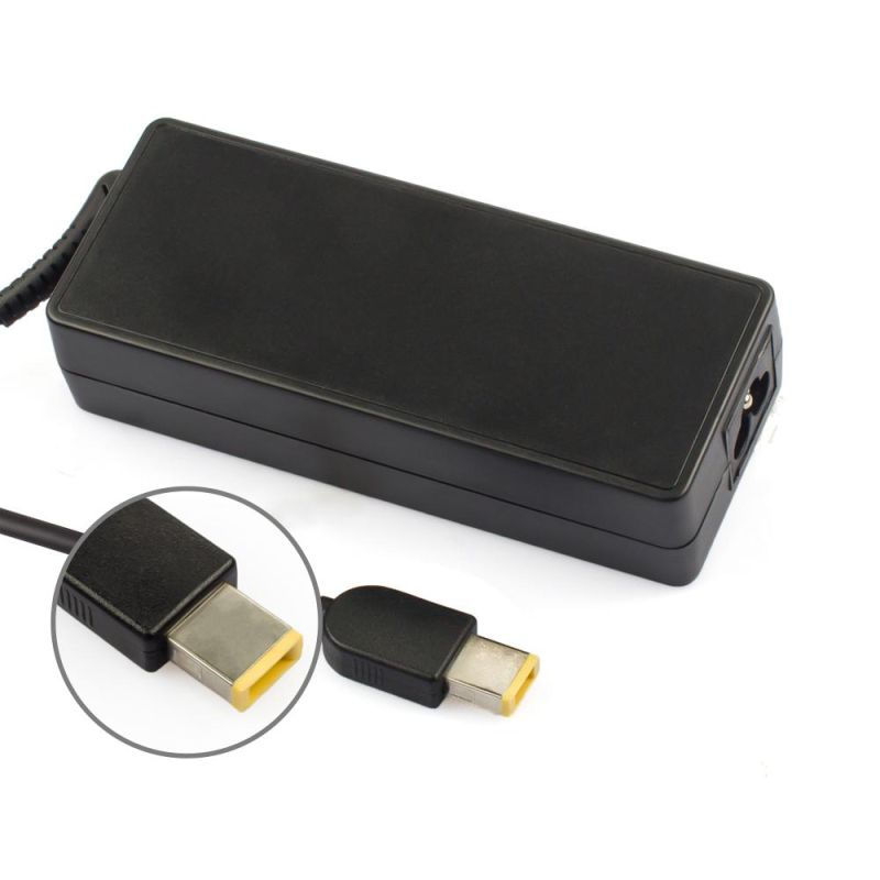 for Lenovo 20V4.5A Square Yellow Tip Laptop Adapter