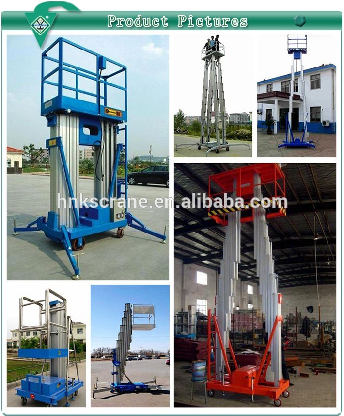 Henan Factory Price Aluminum Elevating Hydraulic Work Platform for Lifting