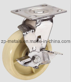 4inch Heavy-Duty Nylon Caster Wheel with Brake