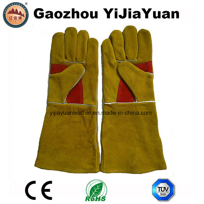 Reinforcement Palm Leather Safety Protection Welding Gloves for Welders