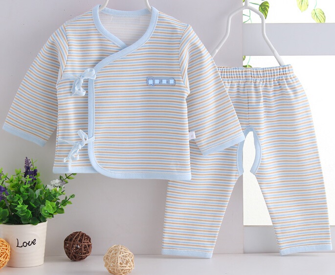 Combed Cotton Striped Newborn Baby Clothes