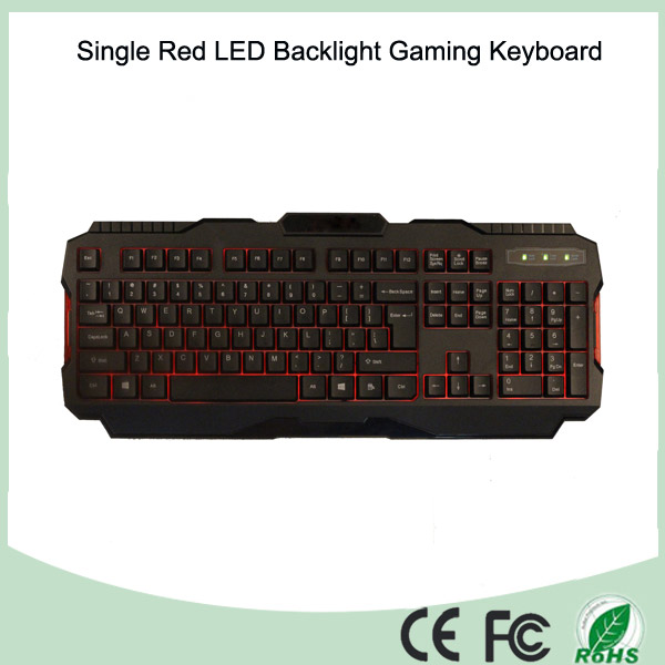 Multiple Language Available Single Red Color LED Gamer Keyboard (KB-1901EL-R)