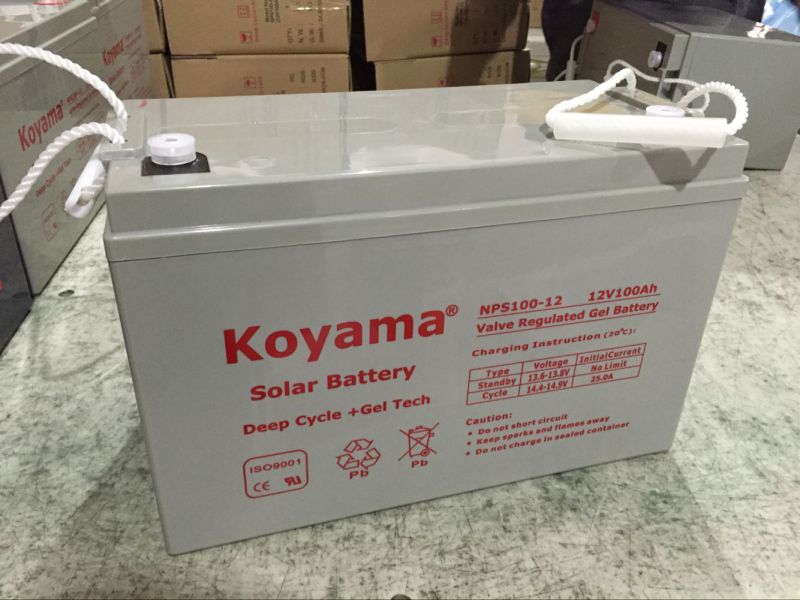 Solar Battery AGM/VRLA Lead Acid Battery 12V100ah for Electric Starting