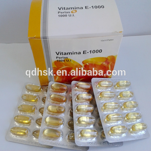 Vitamin E Softgel Capsules 400iu/1000iu