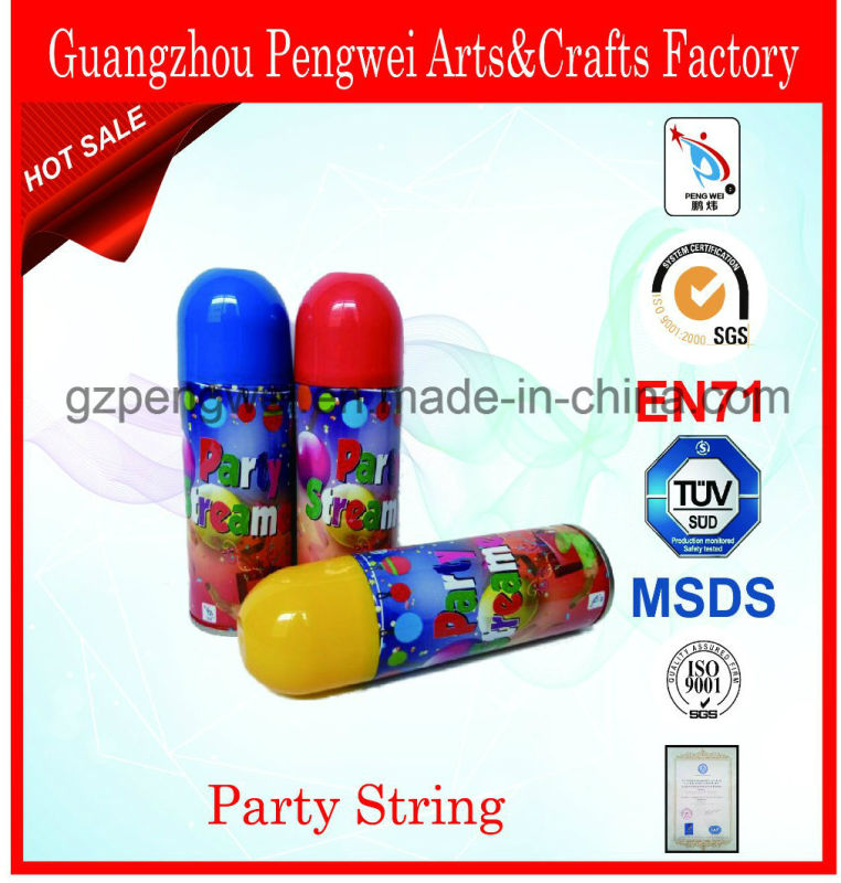 Cheap Price Party String, Crazy Ribbon, Festival Streamer Spray