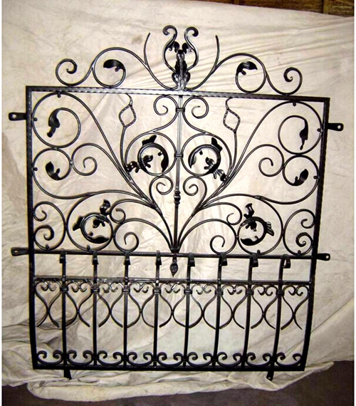 Ornamental Wrought Iron Window Grill Design