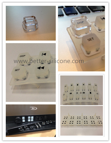 Silicone Rubber Keypad with Plastic Keypad Cover