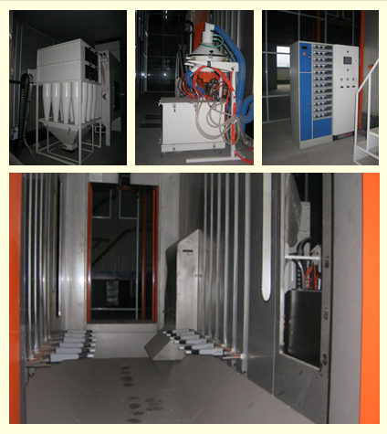 Automatic Powder Coating Booth with Recovery System