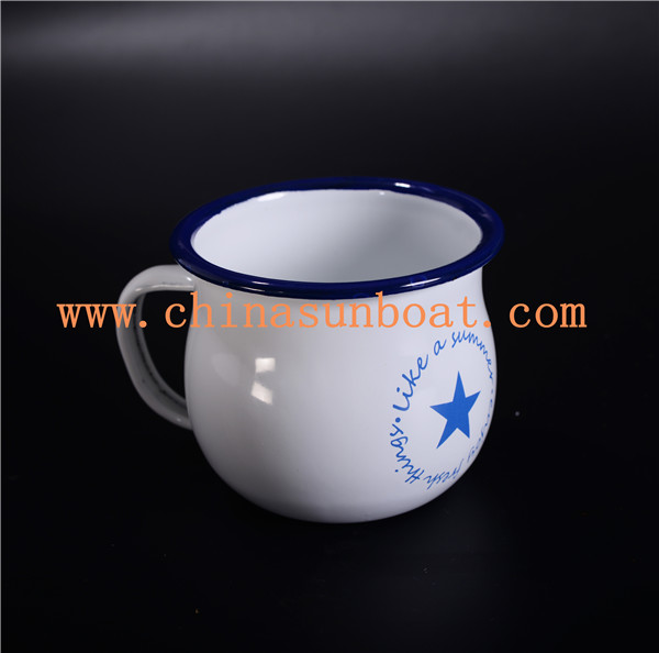 Sunboat Milk Cup/Mug Enamel Tableware /Drinkware