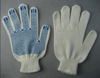 7g White Angora Yarn String Knitting Work Glove (2481)