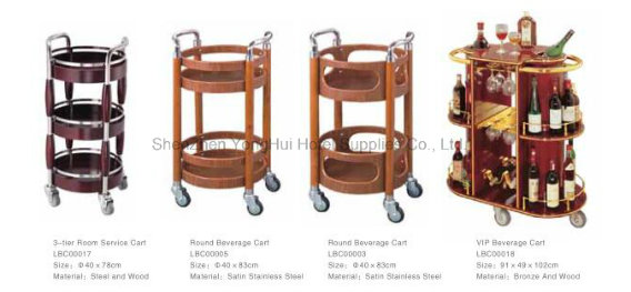 Hotel Wine Serving Cart Hotel Liquor Trolley