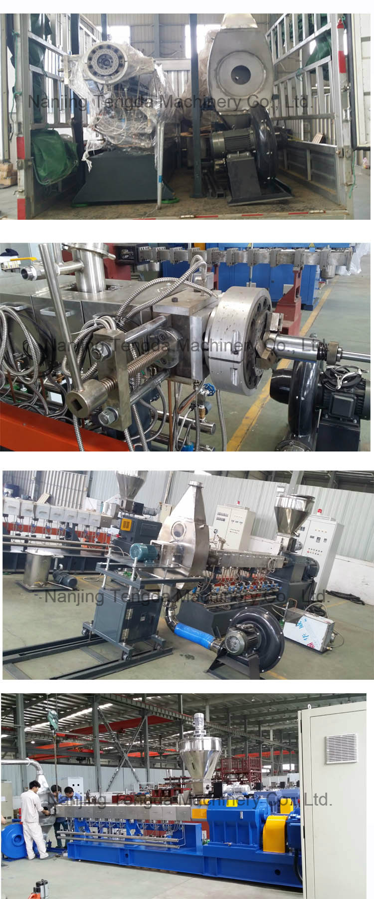 Nanjing Home Made Double Screw Plastic Sheet Extrusion Machine