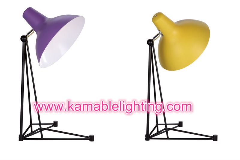 E27 Modern Purple Shade Desk Lighting (MT6128-BP)